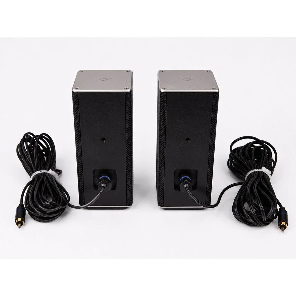 VIZIO OEM Rear Surround Speakers Pair w/ RCA Cables Tested Working Home Theater